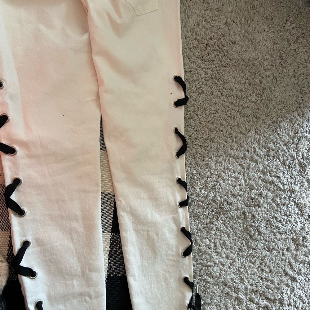 A.Z.I. Jeans of New York black lace on sides